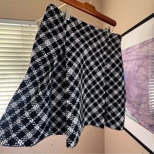 Karl Lagerfeld Paris plaid Tweed pleated Mini Skirt